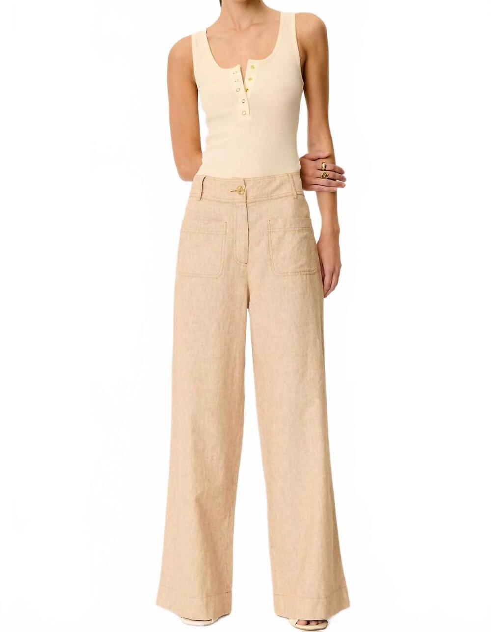NEW SESSUN manhatti pants in whiamber